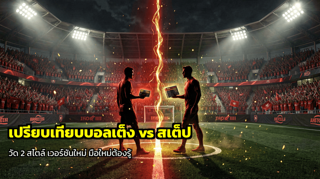 เปรียบเทียบบอลเต็ง vs สเต็ป